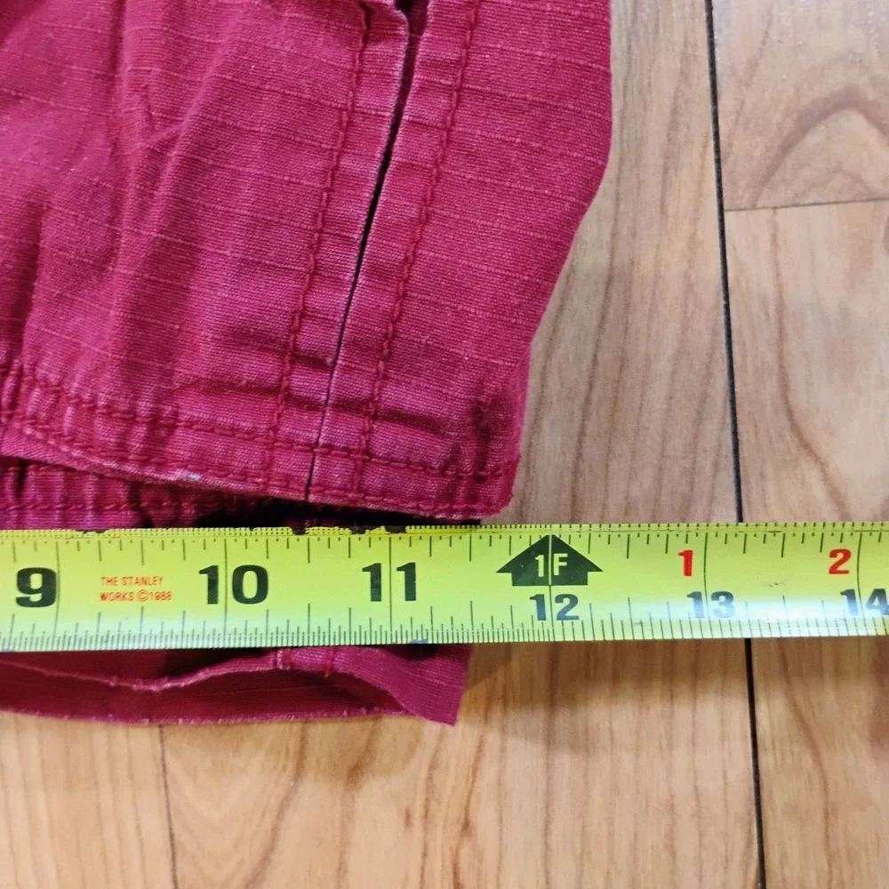 Mossimo Supply Co. Men's Size 34 Maroon Cargo Skater Shorts Baggy